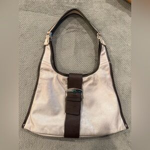 Sofia Visconti Y2K leather slouchy hobo bag!